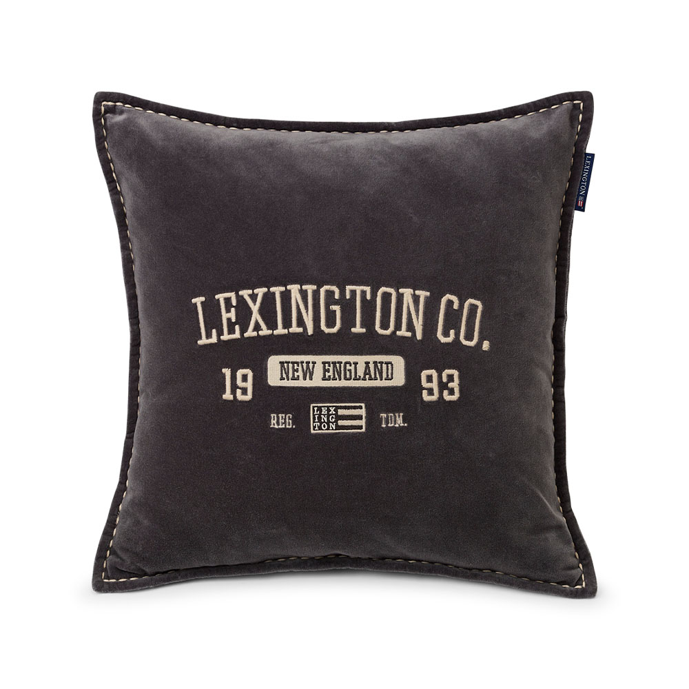 Lexington Logo Message Cotton Velvet Kuddfodral